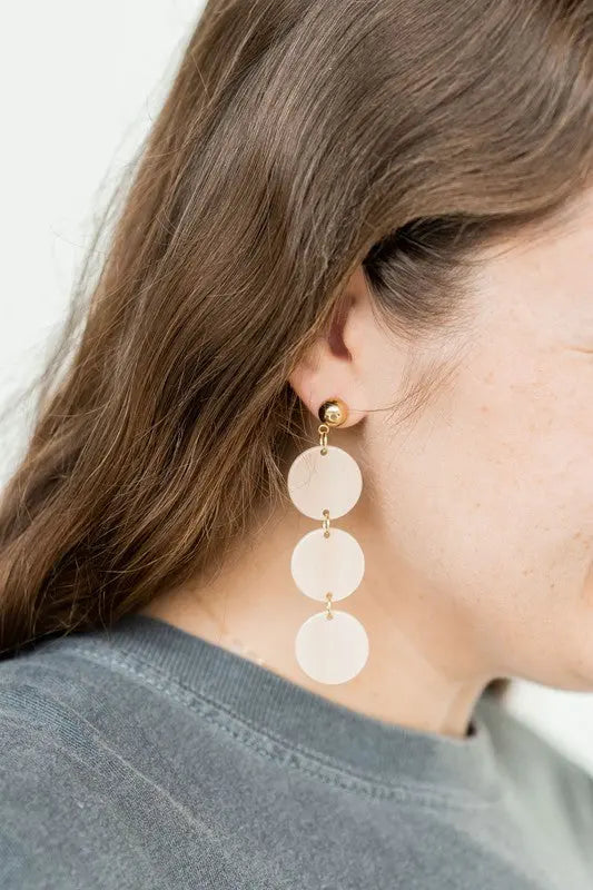 Elle Earrings - Linen Spiffy & Splendid