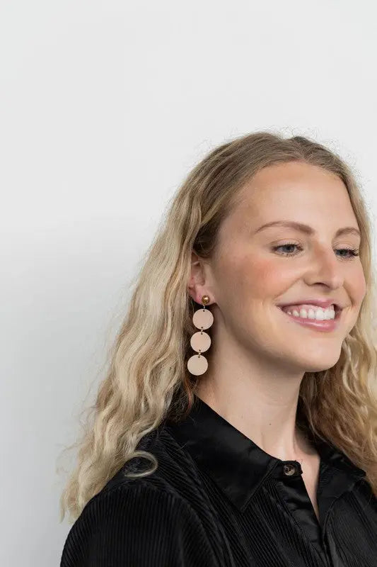 Elle Earrings - Linen Spiffy & Splendid
