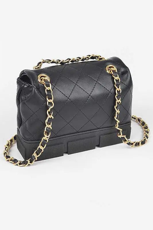 Silicon Bottom Quilted Shouder Bag Artini Accessories
