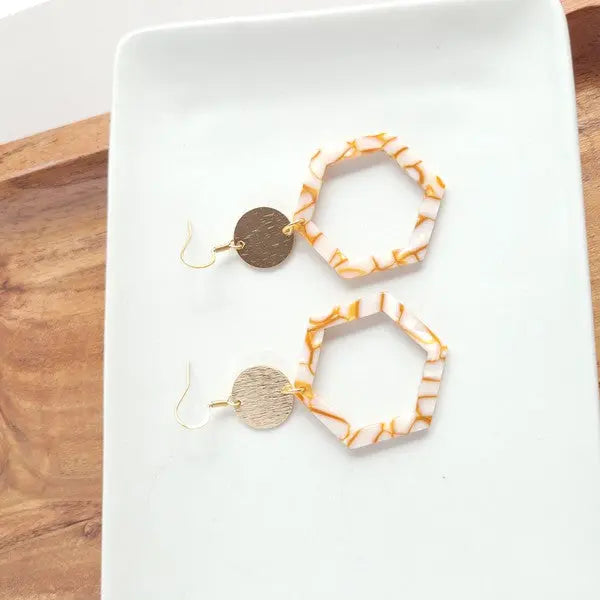 Lennox Earrings - Pumpkin Spice Spiffy & Splendid