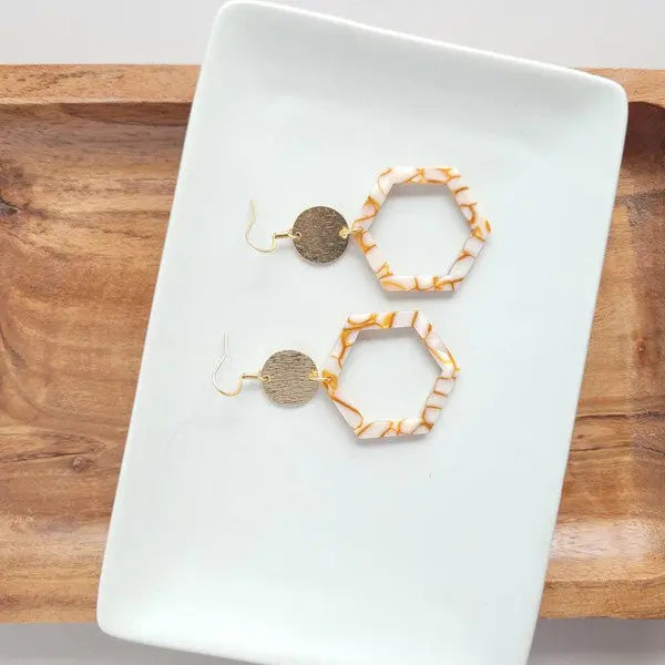 Lennox Earrings - Pumpkin Spice Spiffy & Splendid