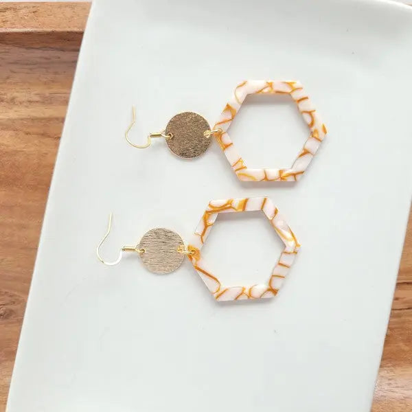 Lennox Earrings - Pumpkin Spice Spiffy & Splendid