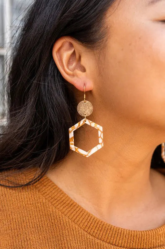 Lennox Earrings - Pumpkin Spice Spiffy & Splendid