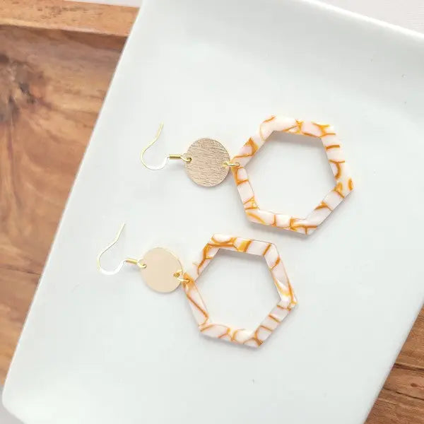 Lennox Earrings - Pumpkin Spice Spiffy & Splendid