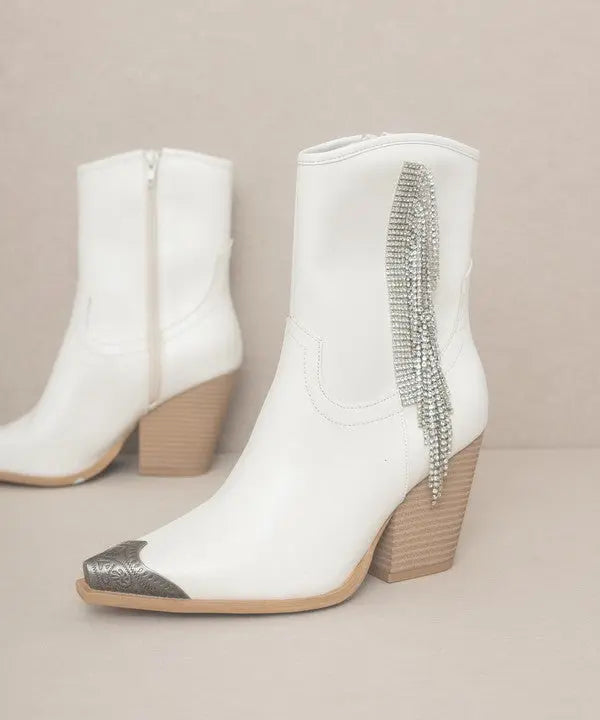 OASIS SOCIETY Kai - Rhinestone Fringe Boots Oasis Society