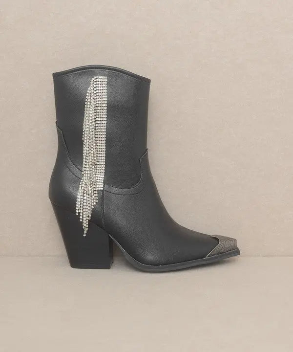 OASIS SOCIETY Kai - Rhinestone Fringe Boots Oasis Society