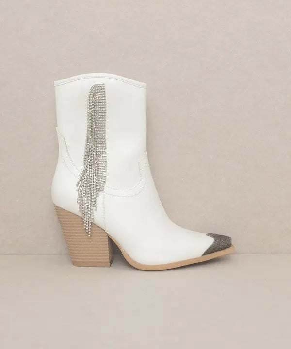 OASIS SOCIETY Kai - Rhinestone Fringe Boots Oasis Society
