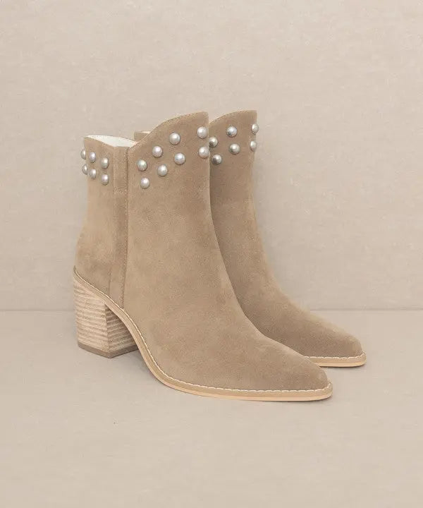 OASIS SOCIETY Alofi - Studded Collar Booties Oasis Society