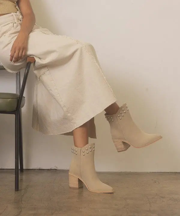 OASIS SOCIETY Alofi - Studded Collar Booties Oasis Society