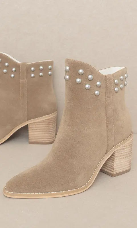 OASIS SOCIETY Alofi - Studded Collar Booties Oasis Society