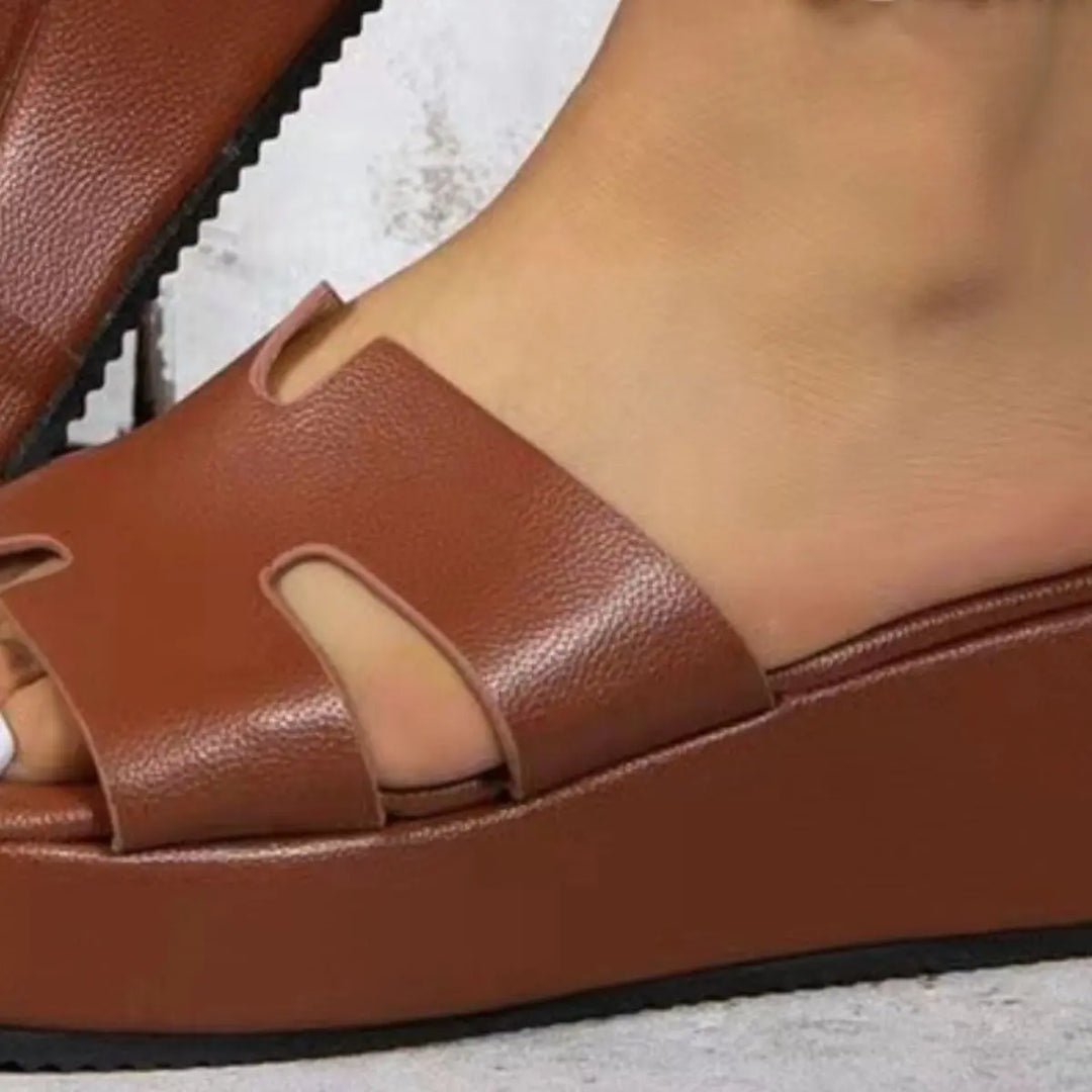 Open Toe Wedge Sandals Shoes Trendsi   