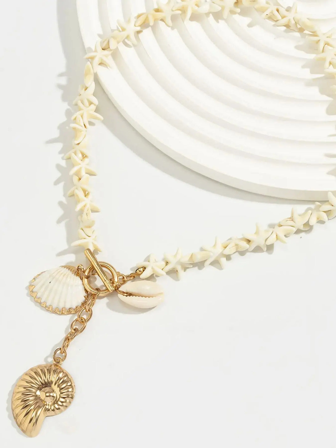 Starfish Shell Pendant Necklace Necklaces Trendsi