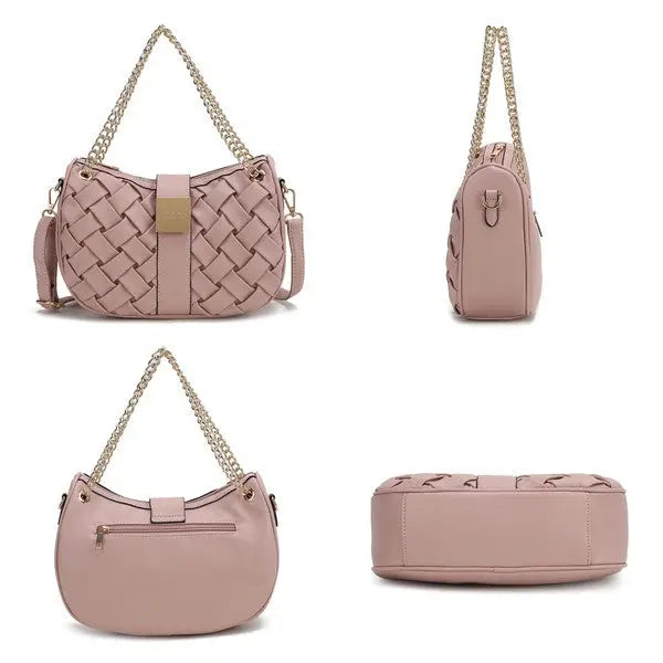 MKF Solari Braided Chain Shoulder Bag by Mia K MKF Collection by Mia K