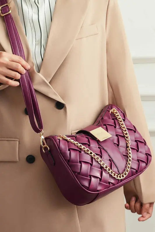 MKF Solari Braided Chain Shoulder Bag by Mia K MKF Collection by Mia K