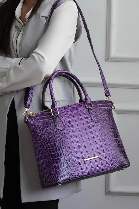 MKF Liora Croc Embossed Tote and Set by Mia K MKF Collection by Mia K