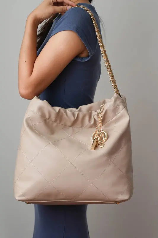 MKF Celestine Quilted Shoulder Bag by Mia K MKF Collection by Mia K