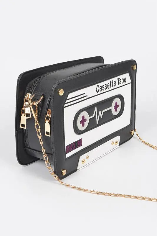 Cassette Tape Novelty Crossbody Bag Artini Accessories