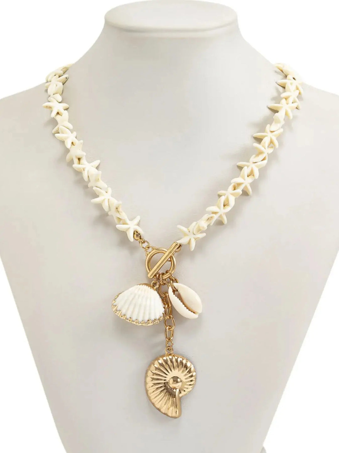Starfish Shell Pendant Necklace Necklaces Trendsi