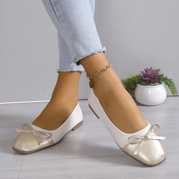 Square Toe Block Heels Slip-Ons Women's Shoes Trendsi