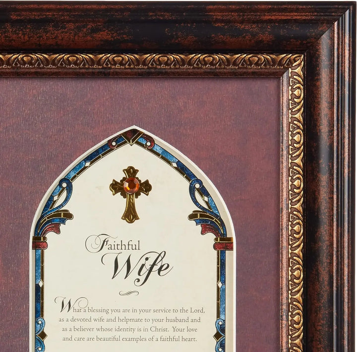 Pastor & Pastor's Framed Wall Art w/ Rhinestone Home Decor & Gifts Faithworks   
