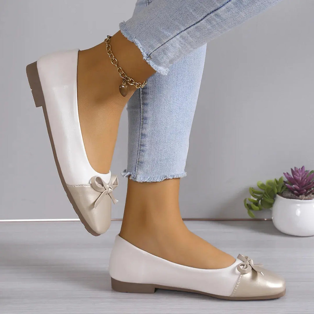 Square Toe Block Heels Slip-Ons Women's Shoes Trendsi