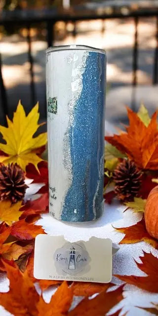 I Can Do All Things Blue Glitter Tumbler Tumblers Kimz Cove   