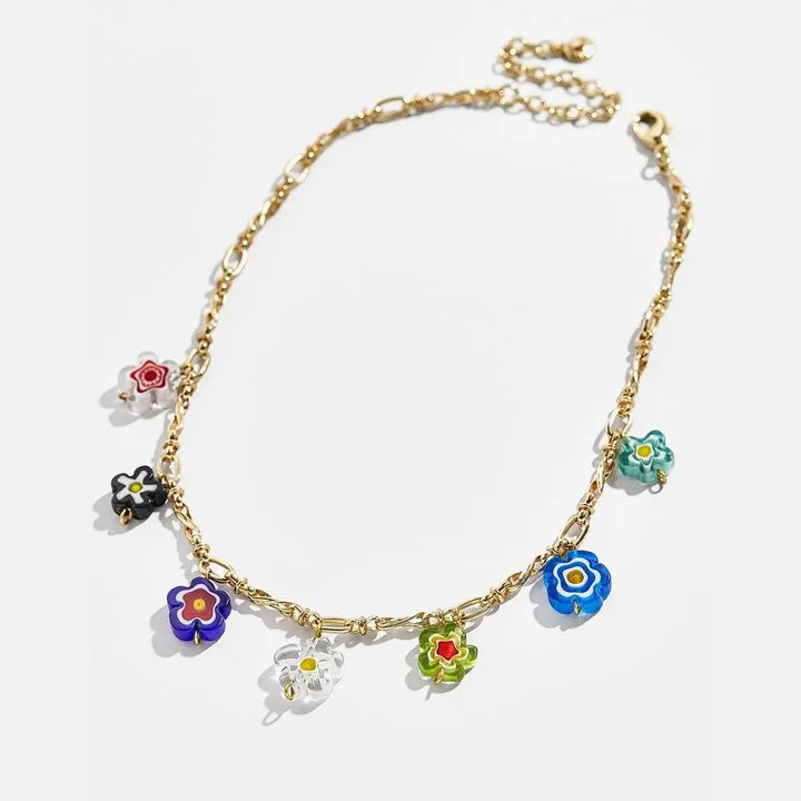 Multi-Color Two-Piece Layered Necklace Necklaces Yellow Pandora   