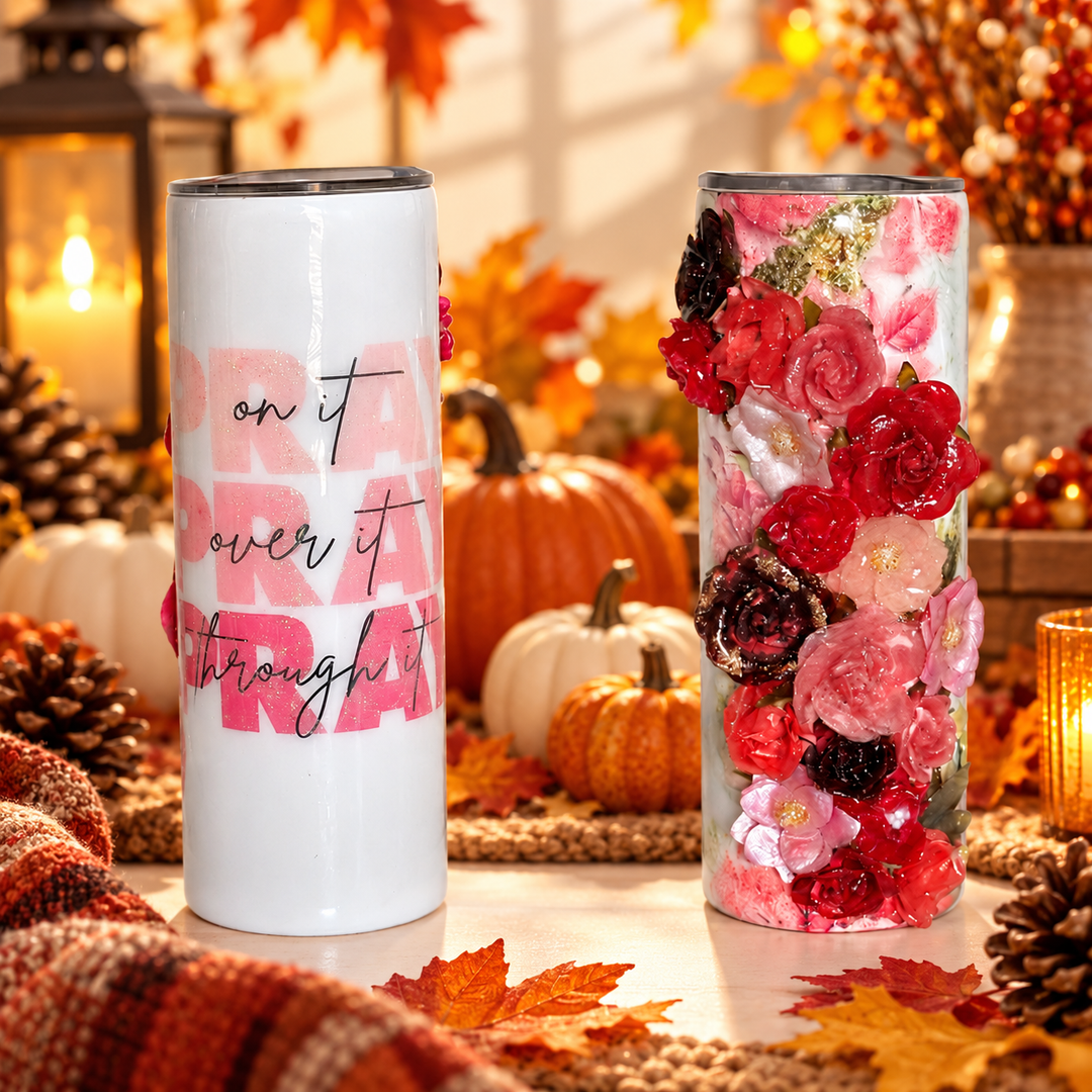 Pray On It, Over It & Through It Tumbler Tumblers Kimz Cove