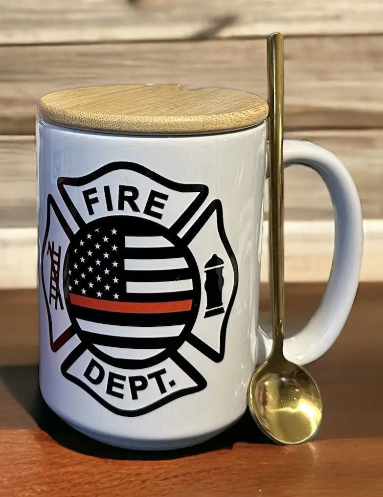 Firefighter-Themed Drinkware Mugs Kimz Cove   