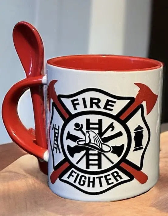 Firefighter-Themed Drinkware Mugs Kimz Cove   