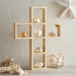 Wooden Shelf Cross Home Decor & Gifts Faithworks   