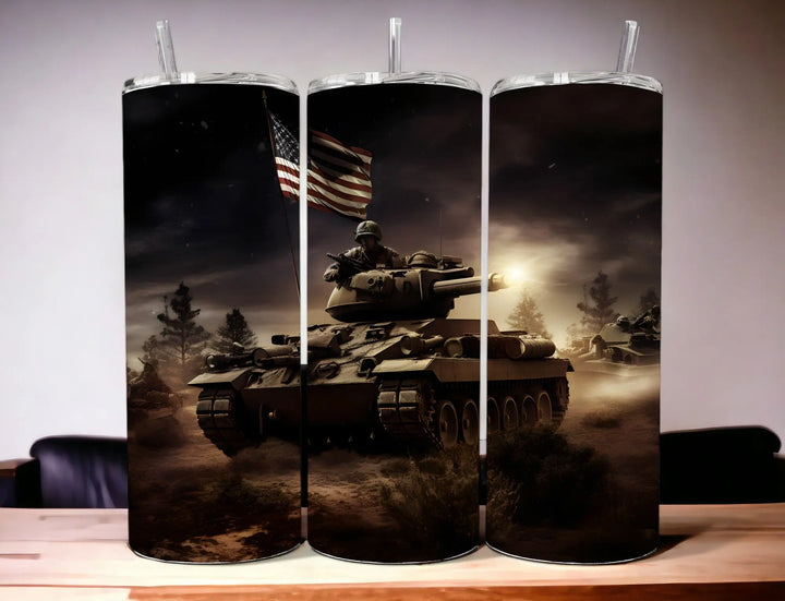 Patriotic Tumblers Tumblers Kimz Cove 20 oz. Tank at Night 