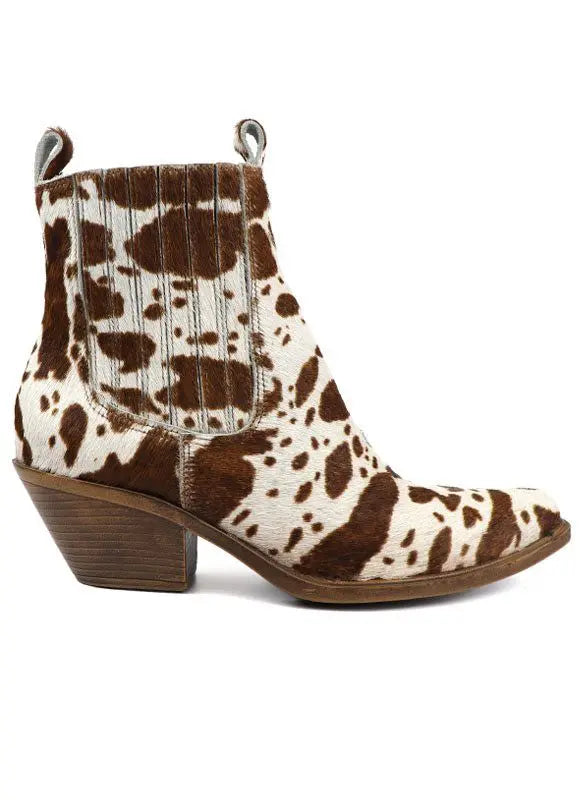 Chelsea Western Fashion Bootie Miami Shoe Wholesale Brown Cow 7