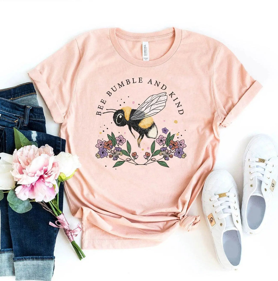 Bee Bumble And Kind T-Shirt Shirts & Tops Agate   