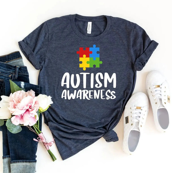 Autism Awareness T-Shirt Shirts & Tops Agate   