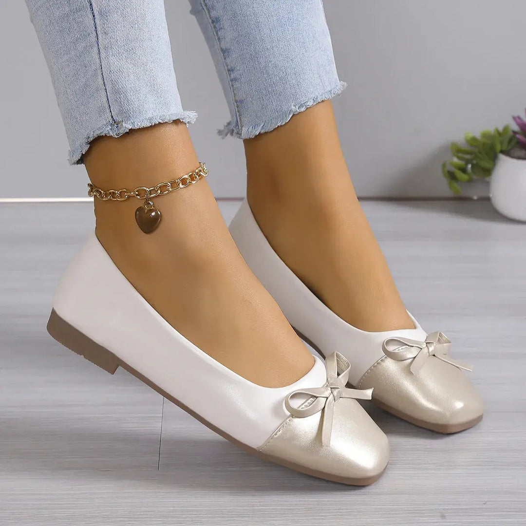Square Toe Block Heels Slip-Ons Women's Shoes Trendsi