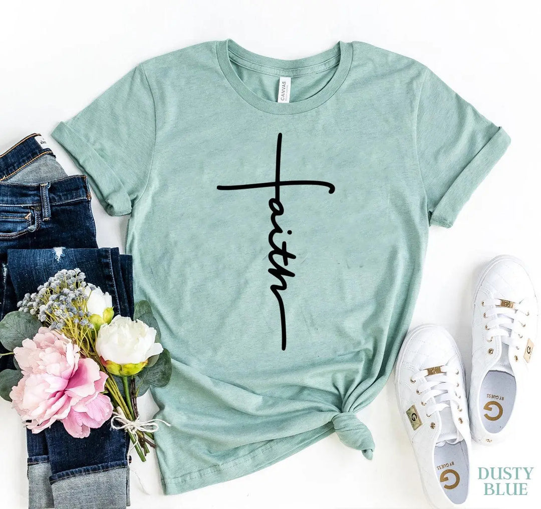 Faith T-Shirt Shirts & Tops Agate   