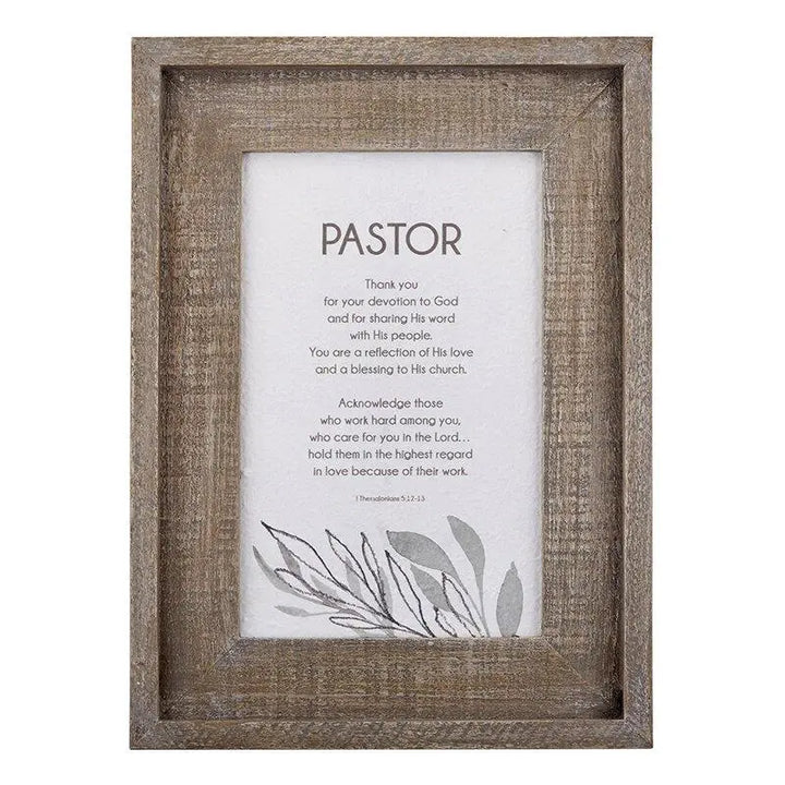 Framed Wall Art for Pastor, Pastor's Wife, Faithful Servant Home Decor & Gifts Faithworks Pastor  