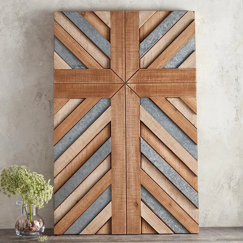 Plank Cross - Wood & Metal Home Decor & Gifts Faithworks   