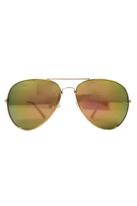 Classic Mirrored Aviator Sunglasses Sunglasses Cramilo Eyewear   