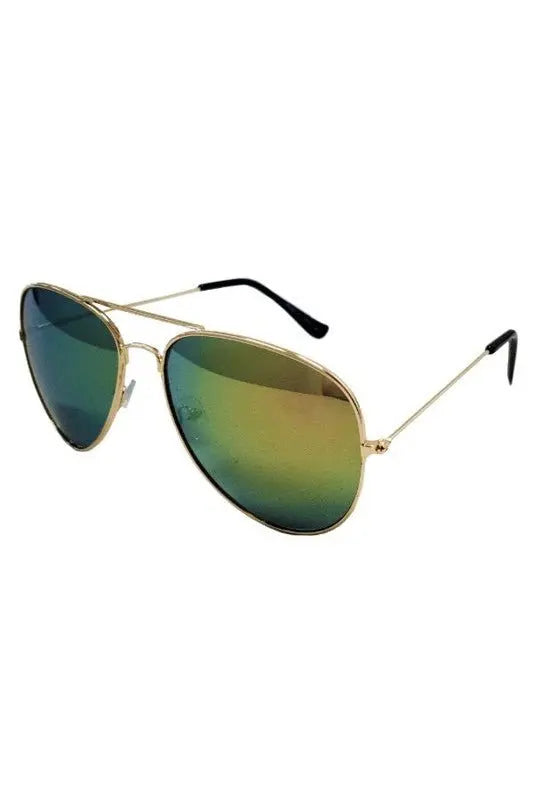 Classic Mirrored Aviator Sunglasses Sunglasses Cramilo Eyewear   