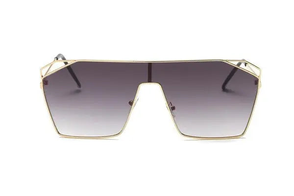 Square Oversize Tinted Fashion Sunglasses Sunglasses Cramilo Eyewear   