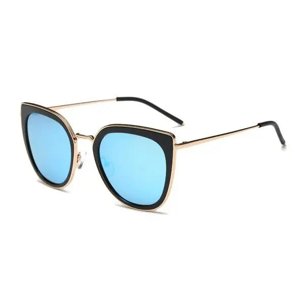 Women Polarized Cat Eye Fashion Sunglasses Sunglasses Cramilo Eyewear Blue One Size 