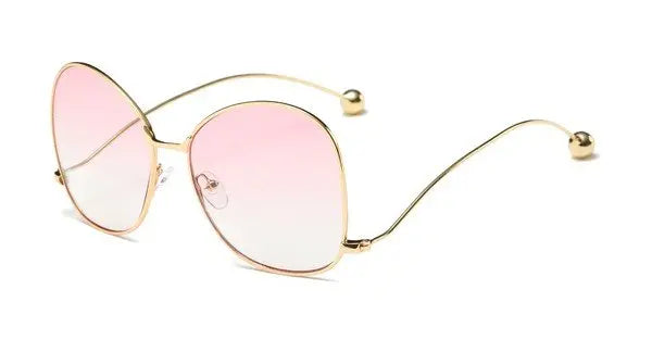 Women Oversized Fashion Sunglasses Sunglasses Cramilo Eyewear Pink One Size 