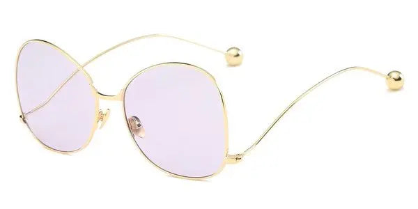 Women Oversized Fashion Sunglasses Sunglasses Cramilo Eyewear Lavender One Size 