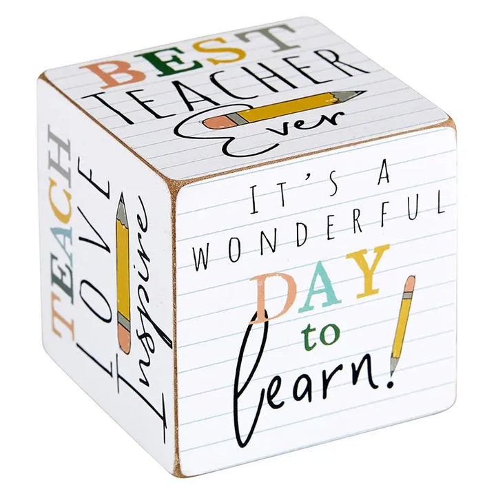 Teacher Life Quote Cube Home Decor & Gifts Faithworks   