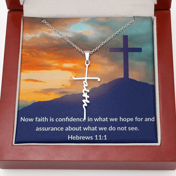 Faith Cross Necklace Necklaces Gold Charlie   